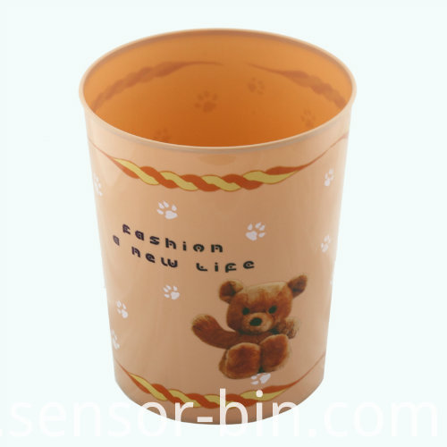 Lovely Bear Printing Living Room Garbage Bin (FF-5226)